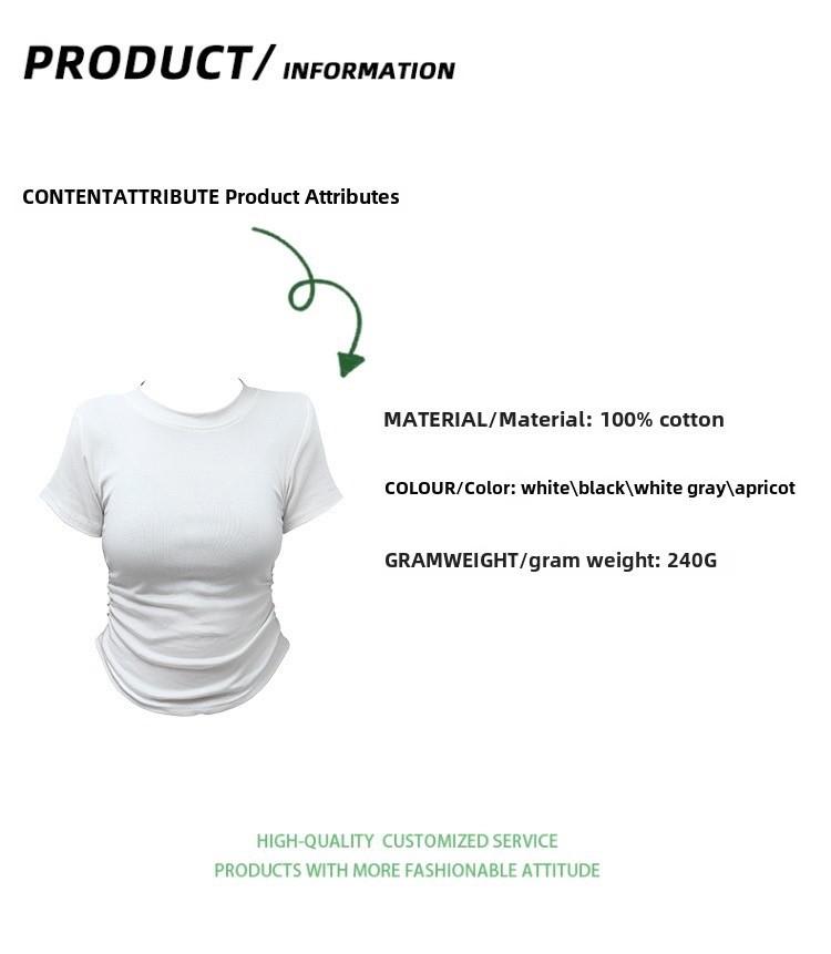 Product Introduction of 【พร้อมส่งจากกรุงเทพ】M-3XL เสื้อแขนสั้นผู้หญิง เสื้อสาวอวบไซส์ใหญ่ เสื้อเอวจั้มสุดเซ็กซี เสือผู้หญิงสีพื้น แมทช์ง่าย ผ้านุ่ม ผ้าดีใส่สบายเหมาะกับอากาศร้อน ๆ Lady Women เสื้อยืดสาวอวบ Clothing Tshirt เสื้อ เข้า รูป ผู้หญิง ไซส์ ใหญ่ ไซส์ เล็ก 36