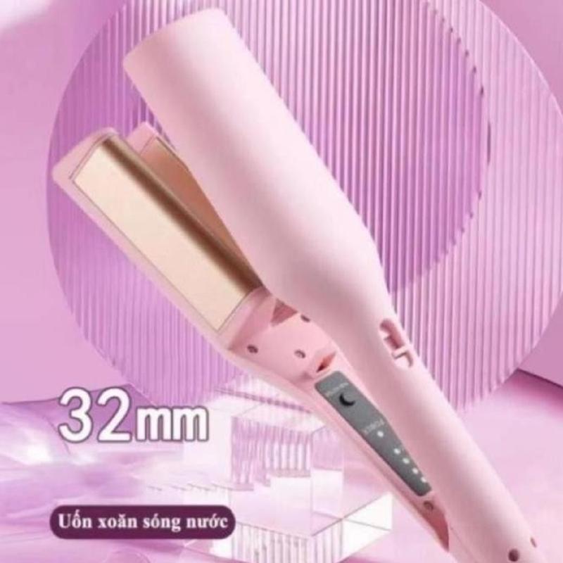 Máy uốn tóc xoăn Hippie sóng nước 32mm, chất liệu gốm sứ Ceramic cao cấp, máy làm xoăn sóng nước, chỉnh nhiệt tiện ích, mẫu mới 2024 Nữ Women mayu ontocseemee mayu ontocxoansongnuochippie