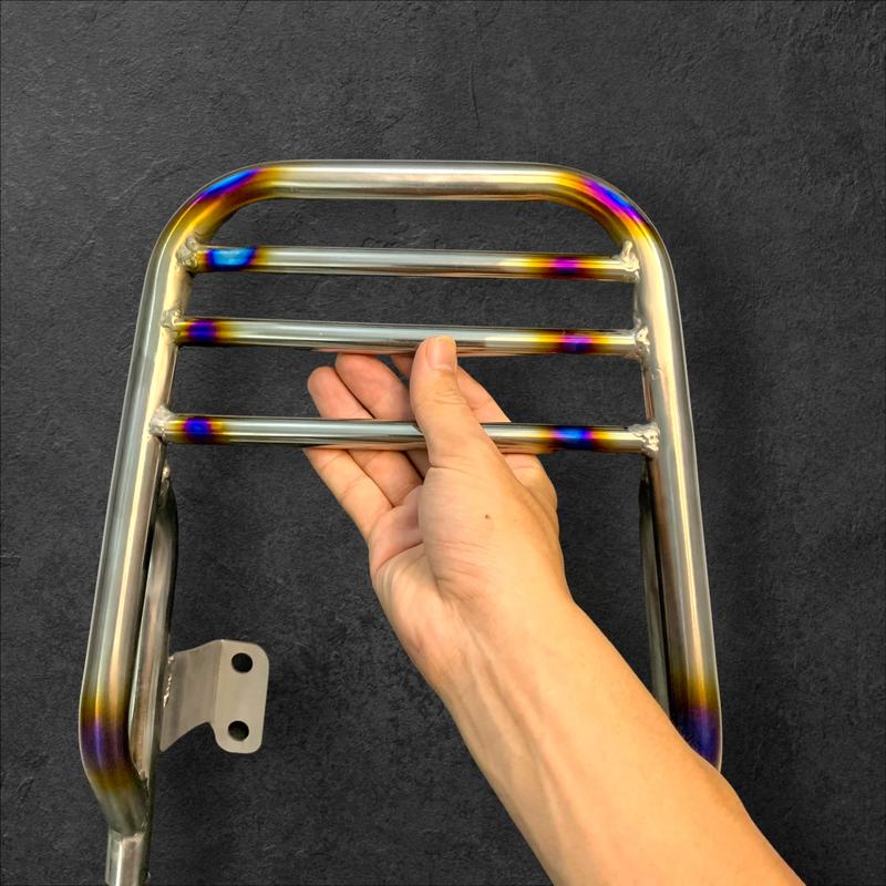  Cảng sau 2 tầng khò titan tay xách Wave A110 S110 Blade 110 RSX - Phụ Tùng Phụ Kiện Inox 