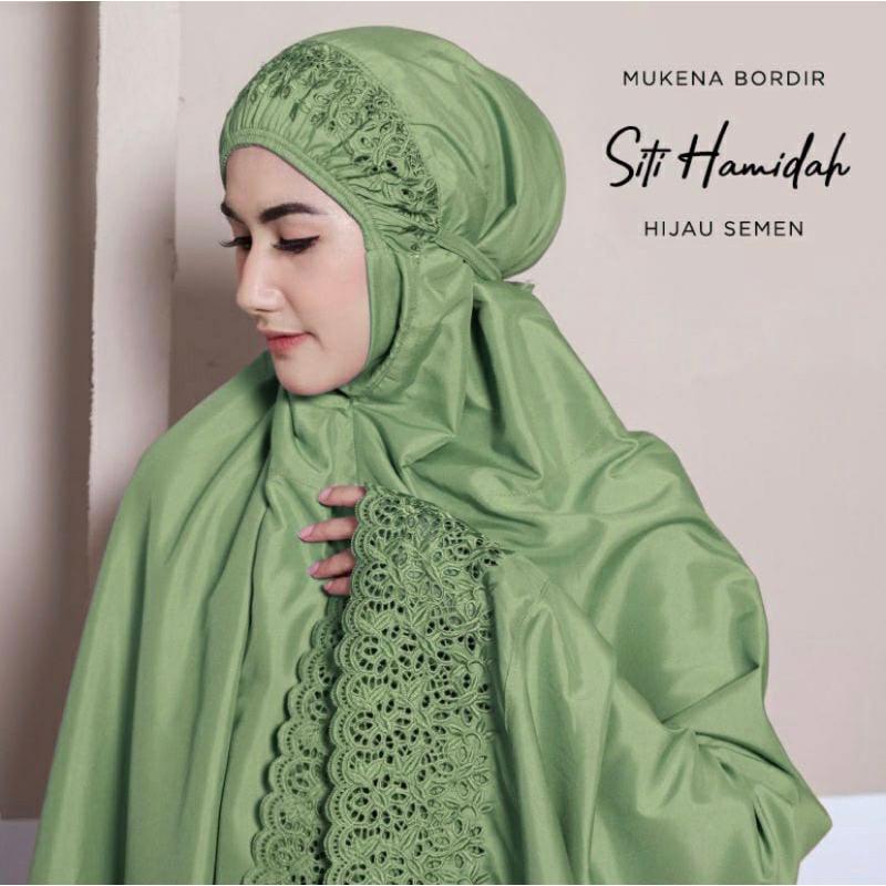 Product Introduction of Mukena Dewasa Khadijah Motif Siti Hamidah Katun Micro Premium Jumbo Atasan Muslim Tie Bawahan 0