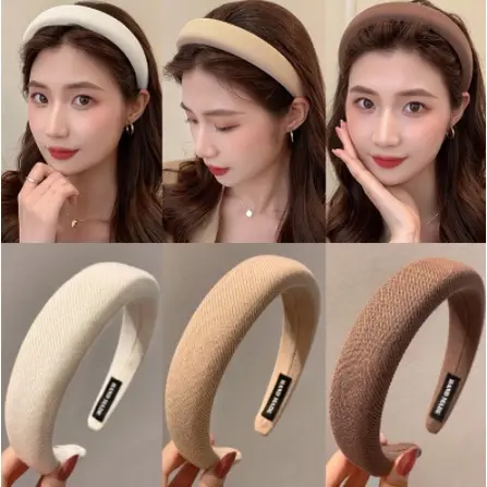 Korean style Headband net red wide-brimmed sponge headband Hair band for Fashion Girls