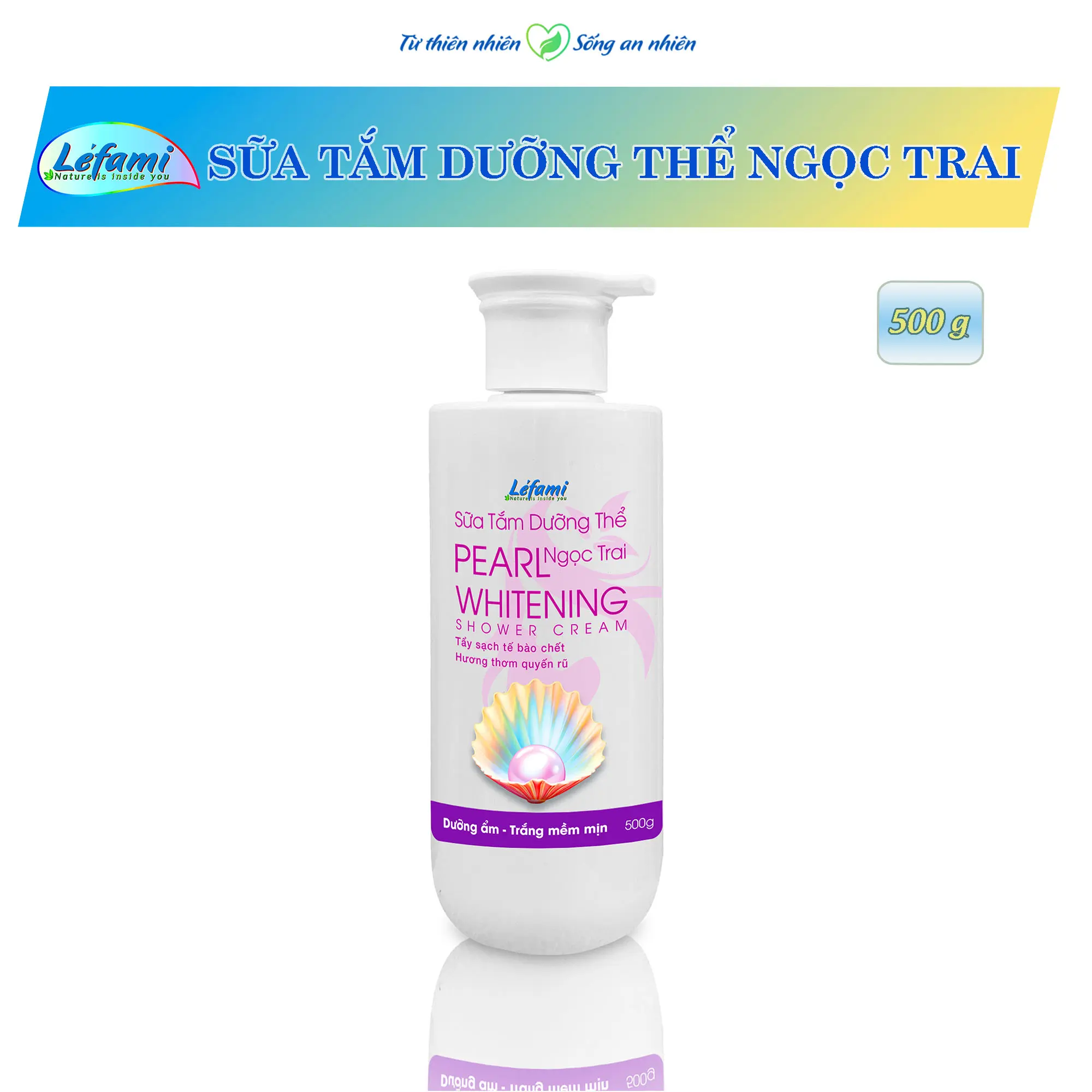 Sữa tắm dưỡng thể Ngọc Trai dưỡng ẩm mềm mịn trắng sáng - Dưỡng Body, Dưỡng Da Body Làm Đẹp Da sữa  tắm màu tím sữa  tắm sữa  tắm  sexy  lady