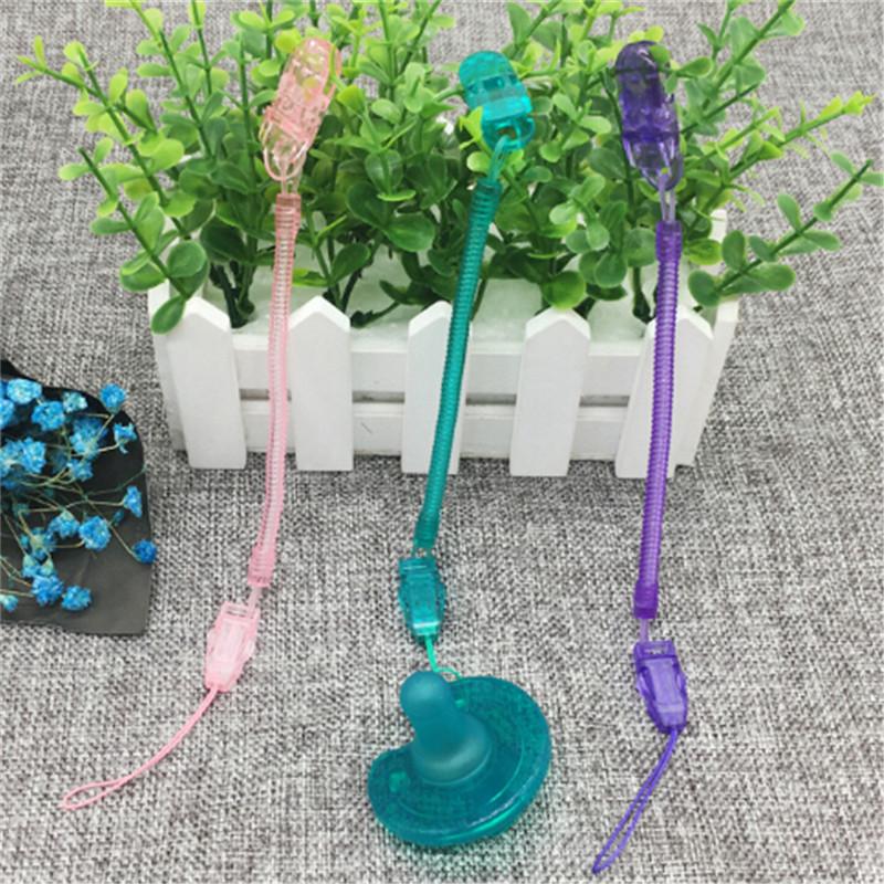 Product Introduction of Baby Infant Toddler Spring Dummy Pacifier Soother  Clip Chain Holder Strap 22