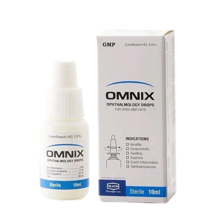 Chai nhỏ mắt OMNIX cho chó mèo, giảm chảy nước mắt cho thú cưng, dưỡng mắt sáng mắt (Chai 10ml) - MINIMAL Pet