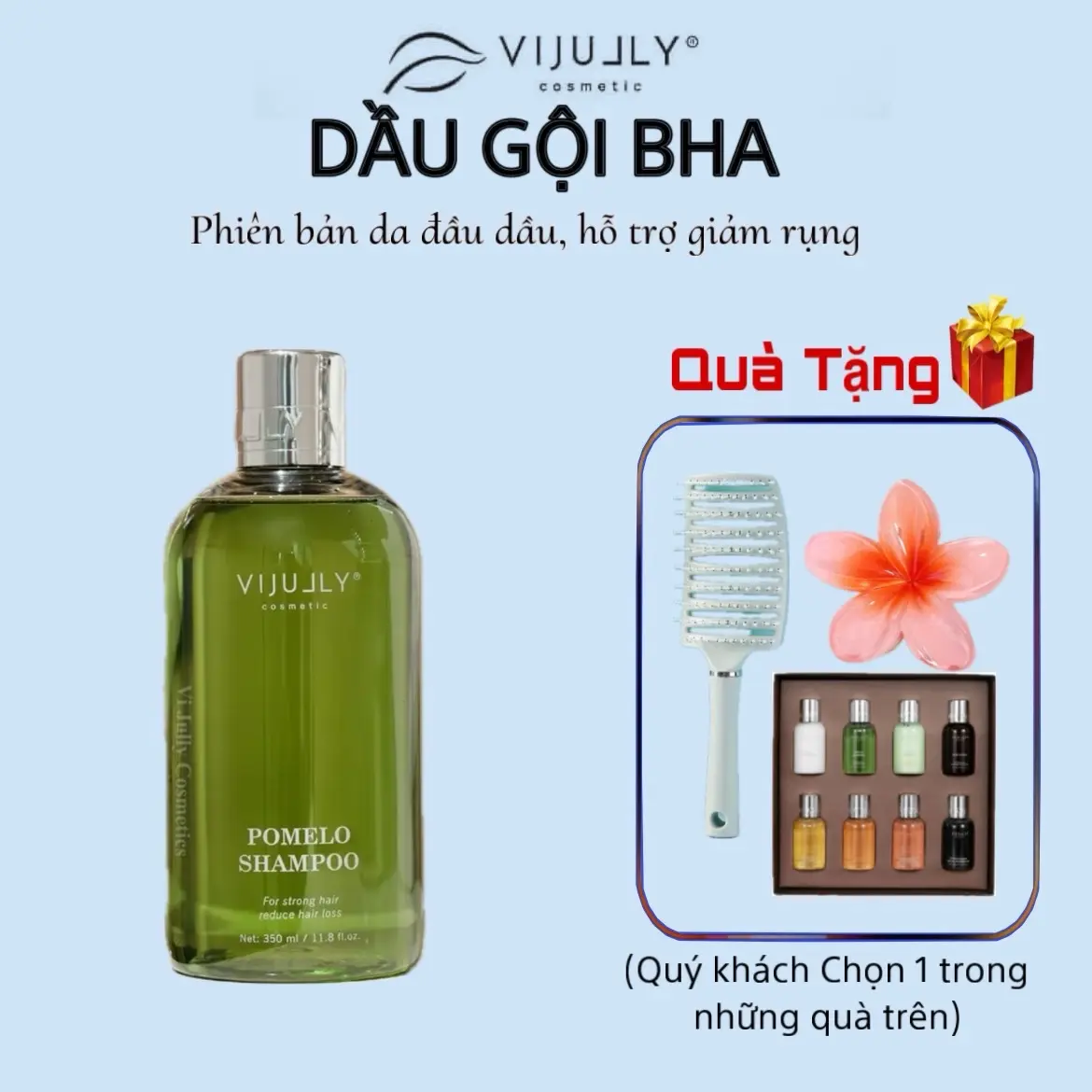 ĐẦU GỘI BƯỞI Vi JuLly Kiểm soát dầu, làm sạch sâu Chống gàu