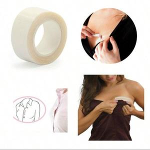 5 Metros de Cinta Adhesiva Impermeable para Vestido de Doble Cara Transparente Segura para Cuerpo, Ideal para Sujetador y Lencería, Cinta Transparente Clara