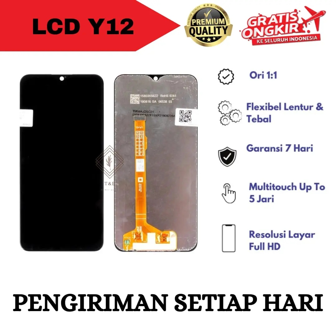 Lcd Y12 Original / Lcd touchscreen Y12 Full set