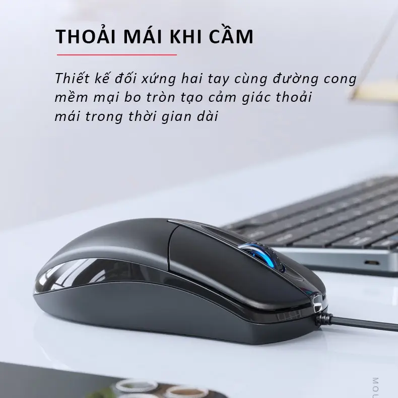 Chuột máy tính có dây SIDOTECH P20 dòng chuột vi tính gaming cho laptop máy tính văn phòng độ nhạy DPI 1200 có phiên bản chuột silent chống ồn chơi game cho game thủ | BigBuy360 - bigbuy360.vn