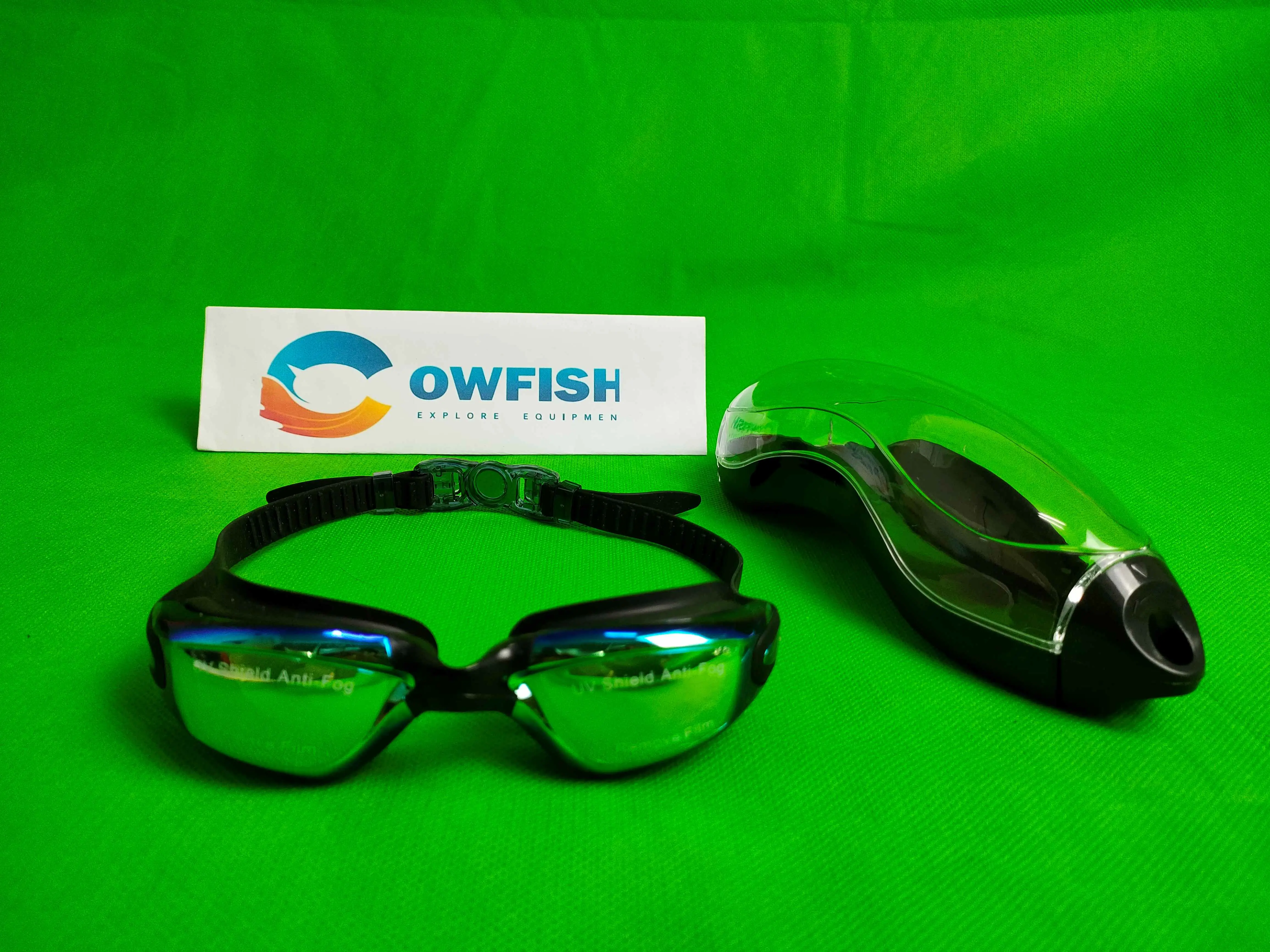 COWFISH Kacamata renang Dewasa  Y-026 Anti Fog & Anti Kabut Lensa Electro Free Kotak