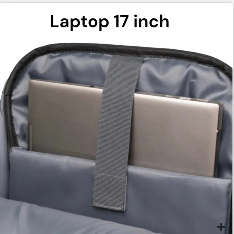 Ba lô laptop 17 inch HA58. Sức chứa 10 bộ đồ. Vải dù cao cấp chống thấm nước. KT: 48x35x30cm. Đi học đi làm đi chơi đi du lịch 4