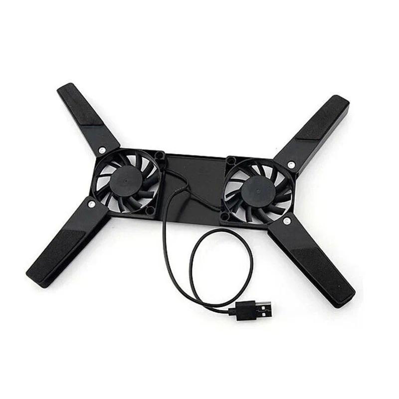 Product Introduction of 1PC Universal Folding 2 Fan Cooler Laptop Double USB Powered Fan Cooling Pad Stand Foldable Cooling Fan Pad for Notebook Laptop 9