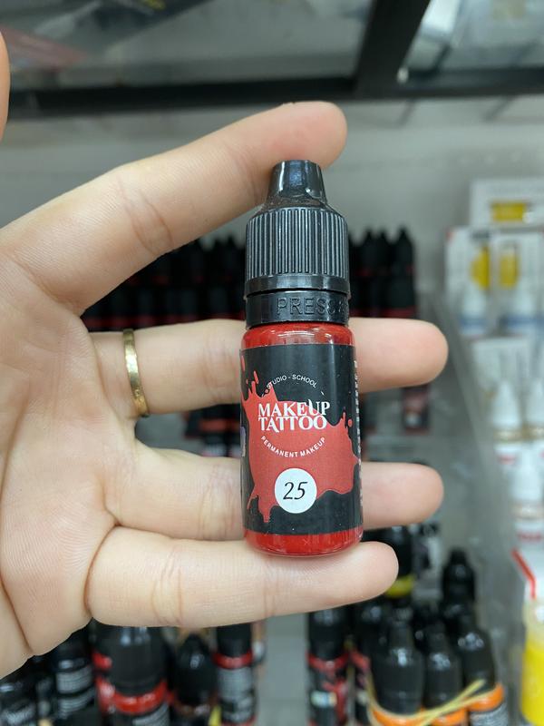 Mực in màu Makeup phun môi và mày - Trang Điểm - Cosmetic