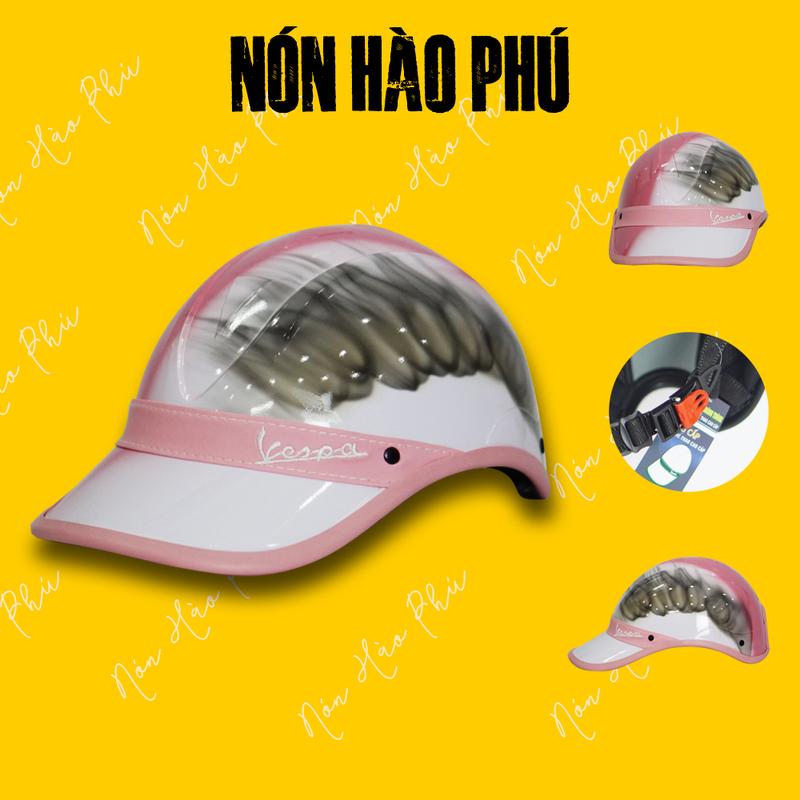 Mũ bảo hiểm kết lưỡi trai BẢN ĐẶC BIỆT VESPA SƠN KHÓI nam nữ MORGAN nón bảo hiểm kết lưỡi trai vespa Helmet