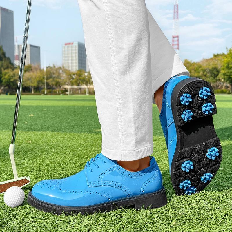 Product Introduction of Professional Business Leather Golf Shoes Block Shoes Glossy Men Spikeless Golf Sneakers Comfortable Walking Footwear for Golfers 24