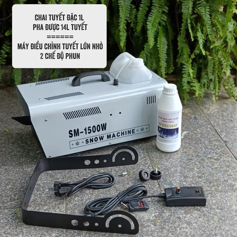 [TẶNG DD PHA ĐƯỢC 14LÍT TUYẾT] Máy Phun Tuyết 1500W Trang Trí Noel, Quán Cà Phê, Nhà Thờ, Studio,...