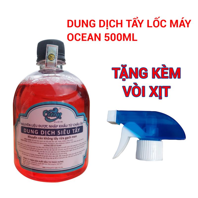 NƯỚC RỬA XE TẨY LỐC MÁY OCEAN 500ML TẶNG KÈM VÒI XỊT