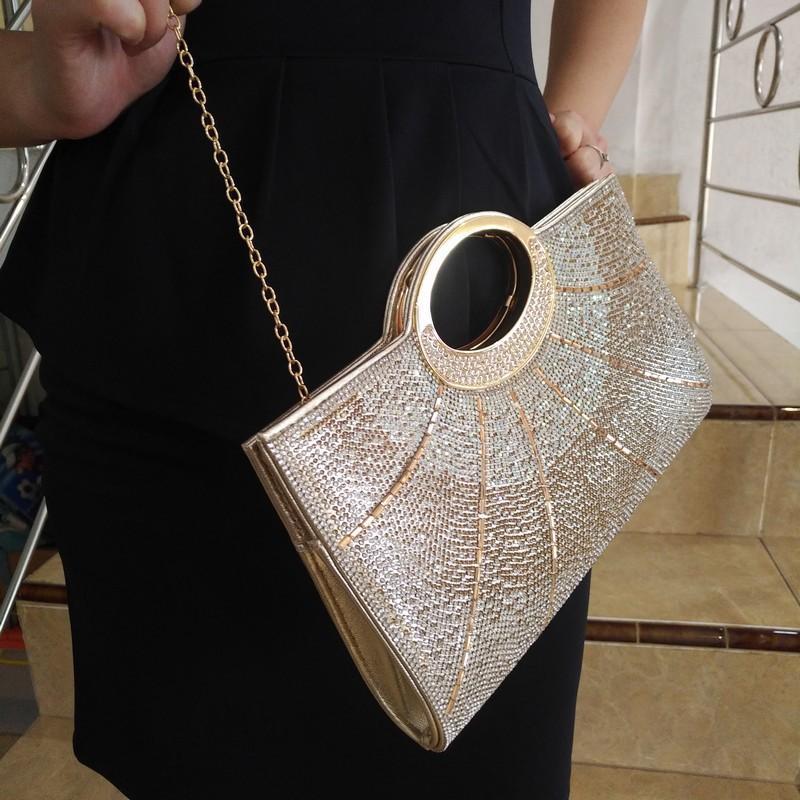 Tas Pesta Kondangan Wanita Import Premium Kekinian Mewah Elegan Terbaru Crystal Clutch Bag 88533 6
