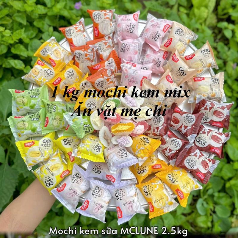 1kg - 32 cái Mochi nhân kem sưɑ~ 9 vị trái cây hạn sử dụng 120 ngày kể từ ngày sản xuất Bánh mix
