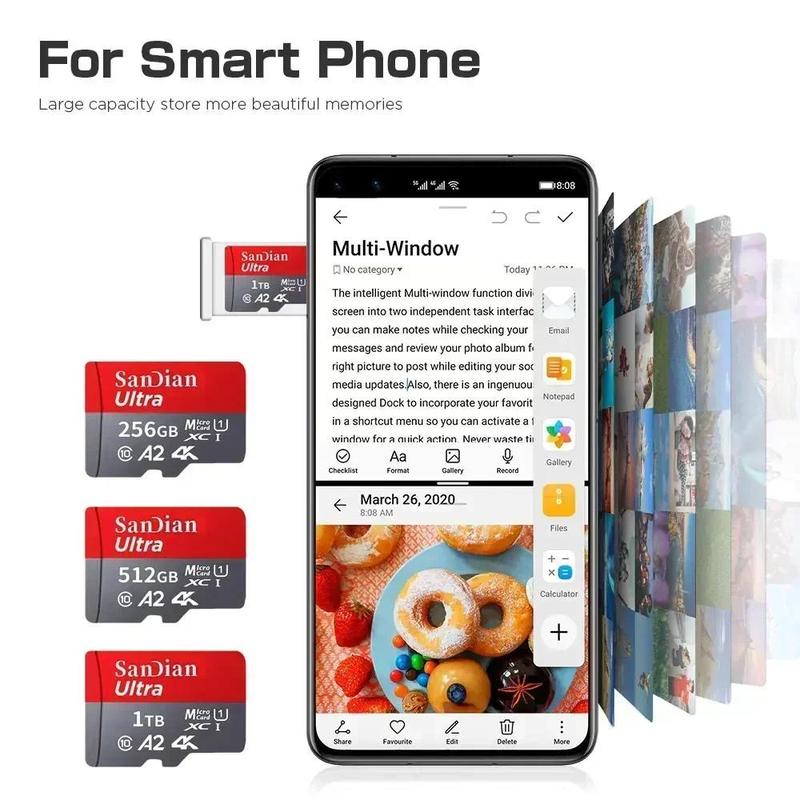 Product Introduction of 1tb Original Memory Card 512GB 256GB 128GB Flash TF Card Micro TF/SD Cards High Speed Memory Storage Device for PC/Laptop/Phone/MAC 11