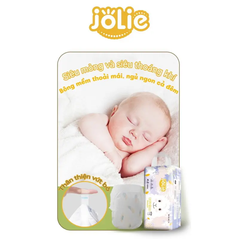 1 bịch 50 cáiTã/Bỉm quần JOLIE xuất Nhật đủ size M/L/XL/XXL/XXXL cho bé 5-27kg