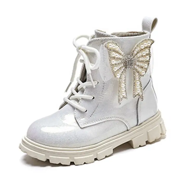 Sepatu Boots Anak Perempuan Pita Gliter Import Murah COD (HZ-SS230) Fashion 6