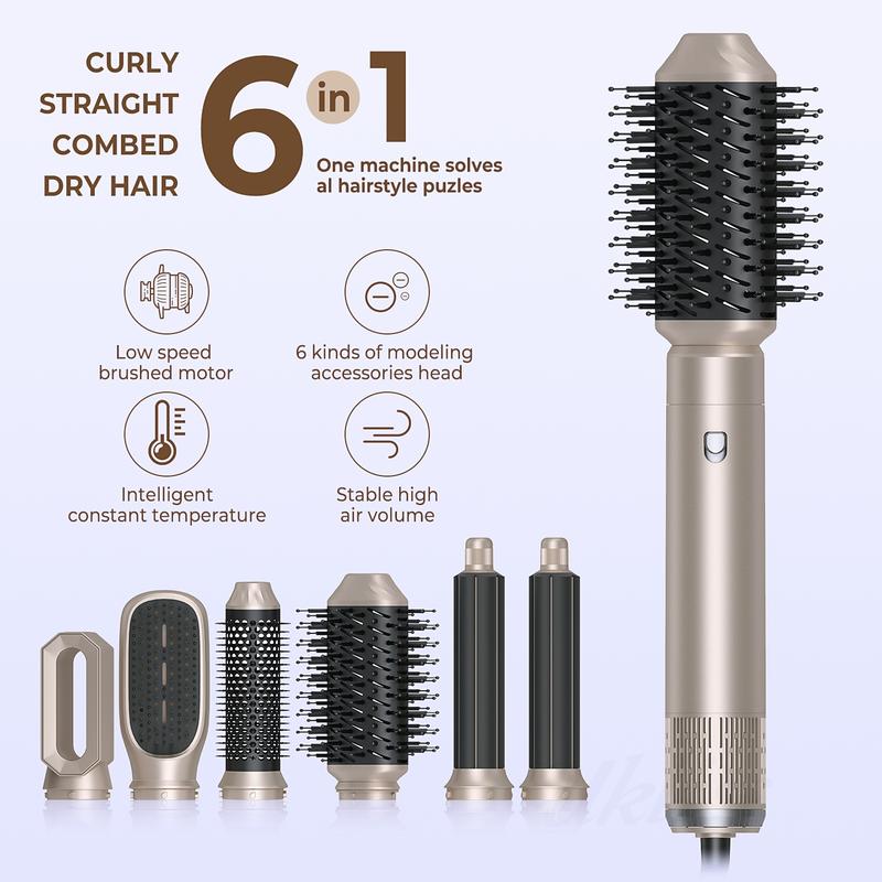 Product Introduction of Automatic suction hot air comb multi-function hair dryer 5-in-1 curling iron straightener Comfort Curler Hair Curler 2