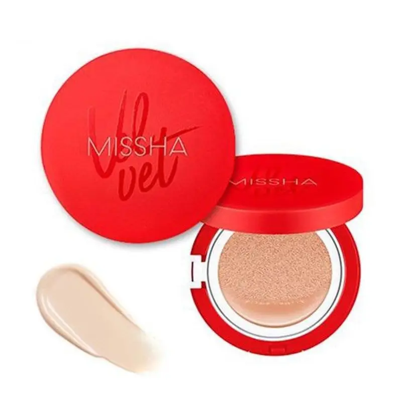 Phấn Nước Kềm dầu Cushion Missha Đỏ Velvet Finish - Cover Lasting - Moist Up Cushion SPF50+ PA+++ 1