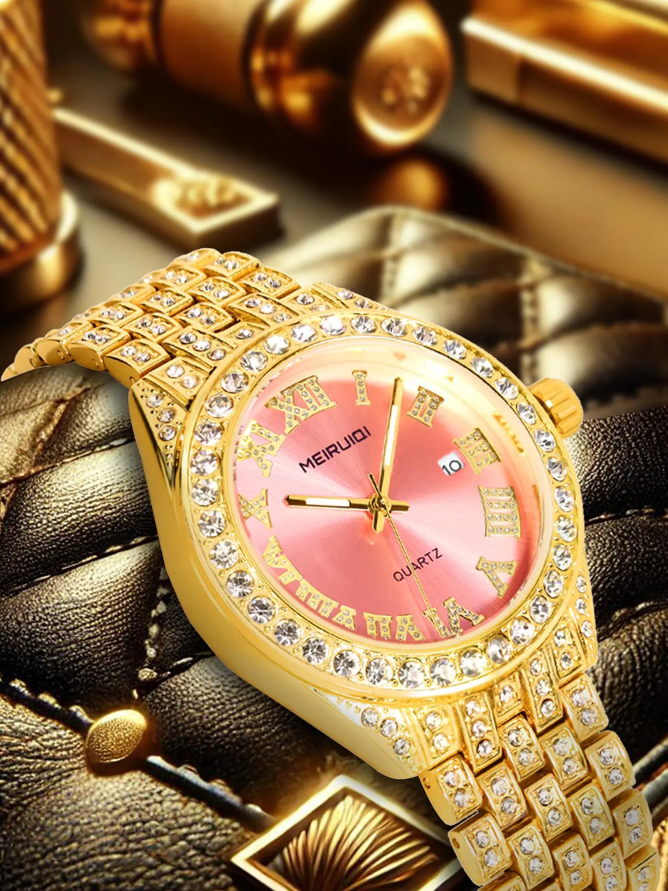 Men's Business Fashion Round Dial Analog Quartz Watch, with Box, Fashion Watch for Party, Daily Decor, Trendy All-match & Exquisite Watch for Birthday Gift