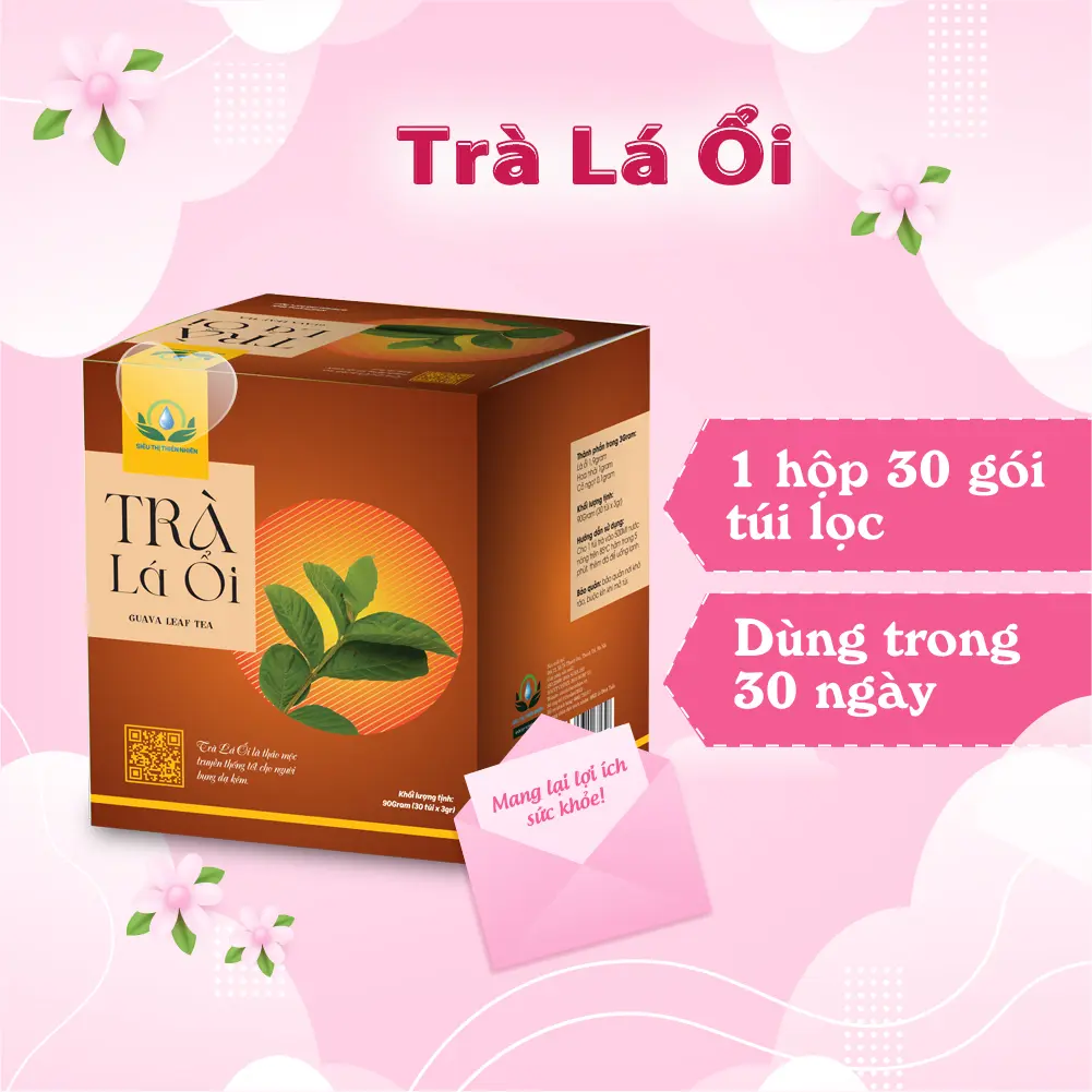 Trà Lá Ổi hộp 30 Túi Lọc x3gr của Siêu Thị Thiên Nhiên