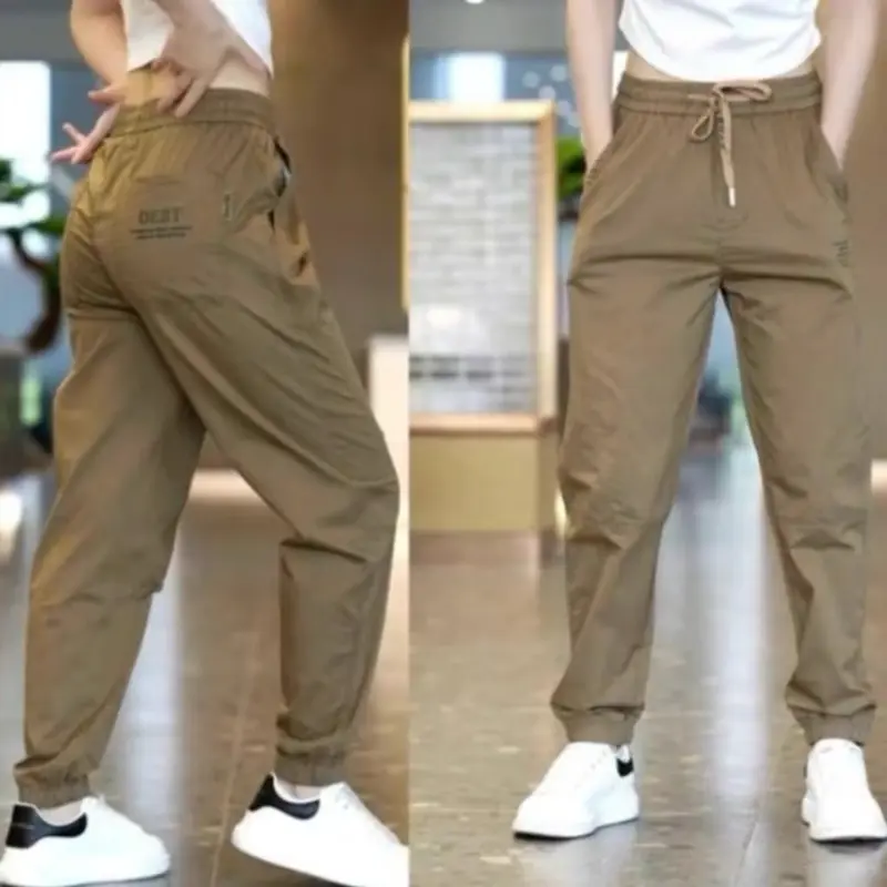 Quần Kaki Thể Thao Dáng Jogger Rộng Cho Nam Nữ - Phong Cách Đường Phố Thời Trang Xuân Thu Đông - Sport, Tập Gym 3