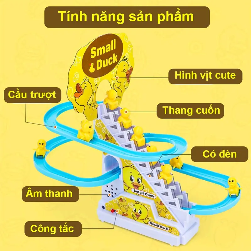 Đồ chơi vịt leo thang 0