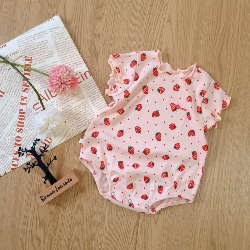 Body chip bé gái chất liệu cotton size 3-10kg. Bộ đồ liền thân cho bé mặc nhà hay đi chơi đều được. Chip's Shop Thun Vải Cotton Jumpsuit Voi