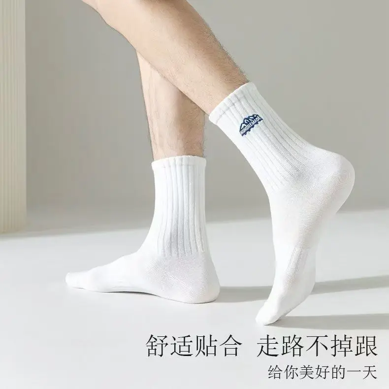 Tất Nam Mỏng, Tất Giữa Bắp Chân, Thêu Núi Tuyết, Tất Thể Thao Nam, Tất Phong Cách Nóng Bỏng Người Nổi Tiếng Trên Internet, Thích Hợp Cho Mùa Xuân, Mùa Thu Và Mùa Đông Sport Tép