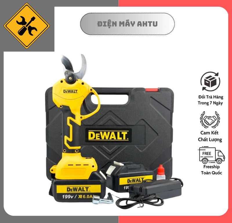  Máy cắt tỉa cành dùng pin Dewalt kéo cắt cành cây động cơ không chổi than siêu khỏe cho nghề làm vườn cây cảnh combo lam 