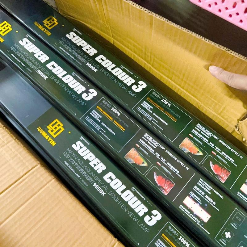 Đèn MAYIN SUPER COLOR Thế Hệ 3 Ánh Sáng Hồng Cho Huyết Long Và Nhiều Loại Cá Ánh Hồng Đủ kícḣ Thước