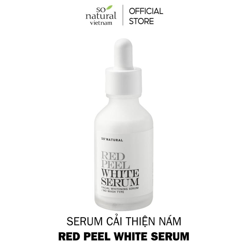 (KOC)  Serum Tinh Chất Peel White So Natural - Dưỡng Trắng, Cải thiện Tàn Nhang & Cấp Ẩm Skincare Arbutin (35ml )