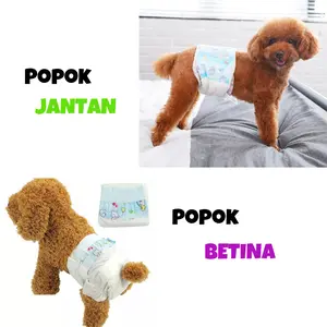 NEWS !!! Dog Diapers Anjing Pampers Popok Anjing Betina/ Jantan SIZE - M
