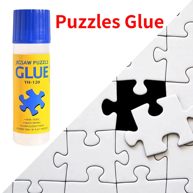 120ml Jigsaw Puzzle Glue Lem Teka-teki Jigsaw Hemat Lem Perekat Kertas Tempel Cepat Kering DIY untuk Perlengkapan Kantor Sekolah 0