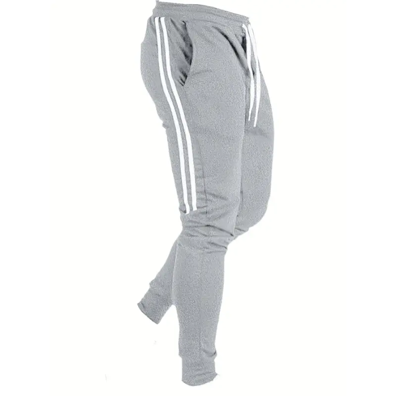[All-Season Breathable Joggers] Men's Casual Joggers - Breathable Polyester, Solid Color with Pockets, Perfect for All Seasons 4