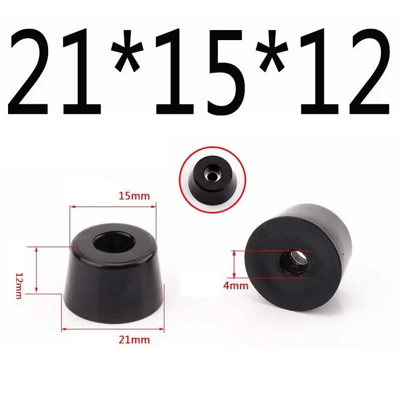 Chân đế cao su ROHS siêu rẻ nhiều kích thước cho loa, tủ, kệ, bàn, đồ gỗ diy (Giá 1 cái) 3