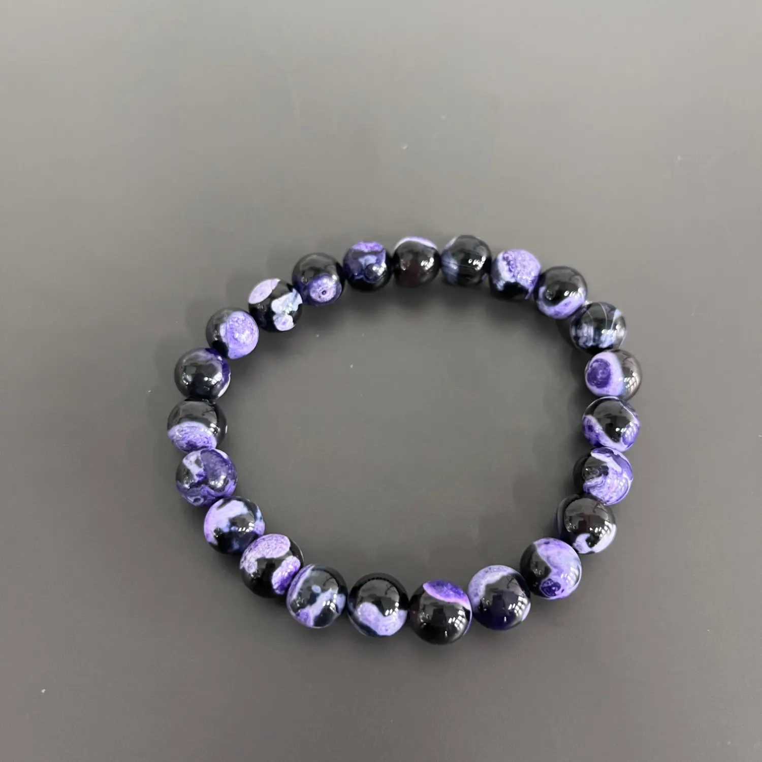 Top selling Bohemian style multi-color bead bracelet with blue agate in the library