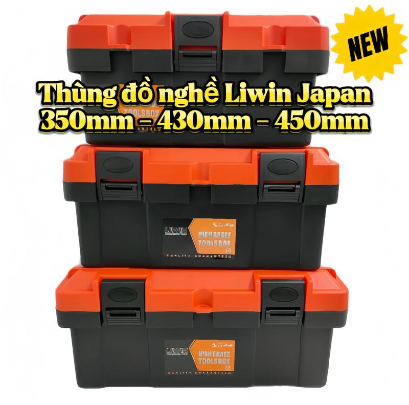 Thùng đựng đồ nghề Liwin Futher Japan nhựa ABS cao cấp đủ kích cỡ tuỳ chọn ( Xanh đỏ ngẫu nhiên )