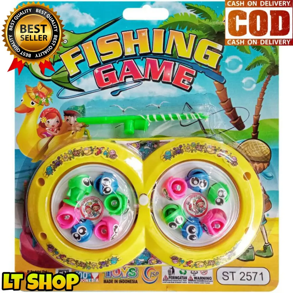 ( BISA COD ) PROMO Mainan Anak Pancingan Magnet Pancing Putar Fishing ...