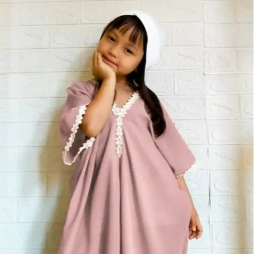baju kaftan anak perempuan  terbaru/gamis kaftan anak cewek 1
