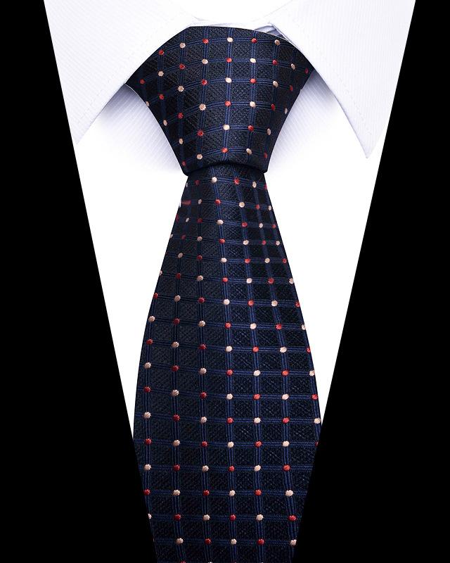 Product Introduction of 58 Styles High-quality Wedding Ties for Men Fashion New Style Blue Strip Print Neckties Daily Office Apparel Accessories Gift for Man 19