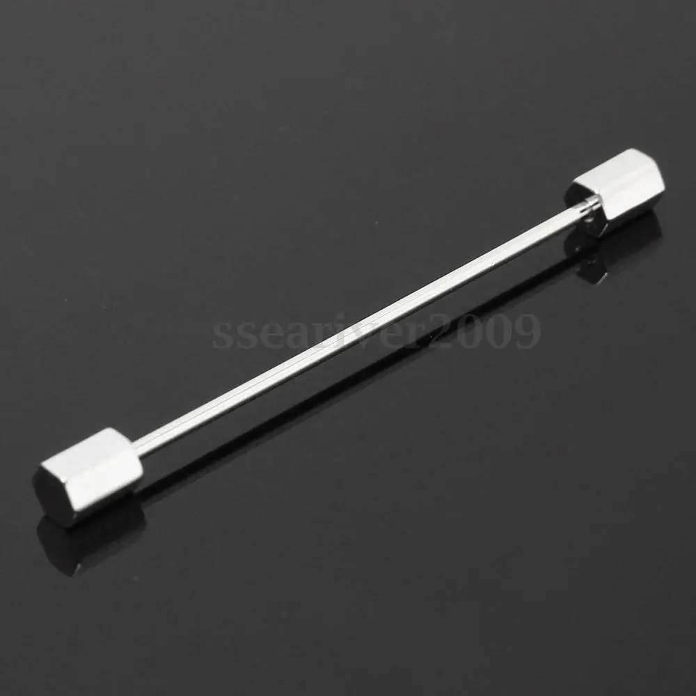Shirt Necktie Collar Pin Tie Clip Clasp Bar Brooch Men Accessories 2.3''