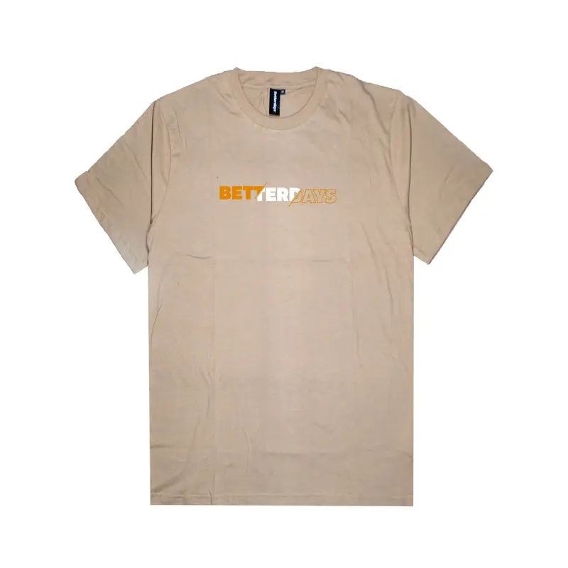 Betterdays T-shirt SLICER Basic Combed Kaos Sablon Katun Pria Hitam Polos Baju 6