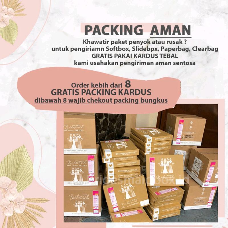 SLIDEBOX 1 sisi// SLIDING BOX  -  Bridesmaid box Tas Wedding 6
