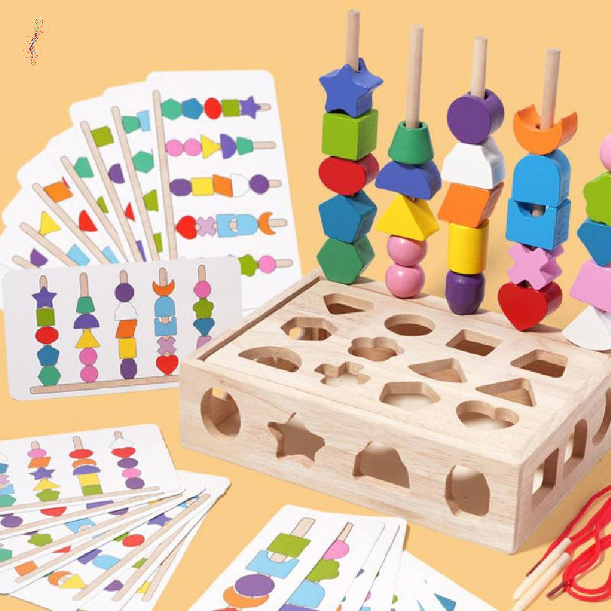 Puzzle Kayu Edukatif Anak Kecil: Mainan Bentuk, Warna, dan Angka untuk Memperkuat Motorik Halus, Kecerdasan Visual, dan Kreativitas
