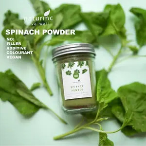 Naturinc, Spinach Powder Bubuk Sayur Bayam Vegan Superfood Green Juice